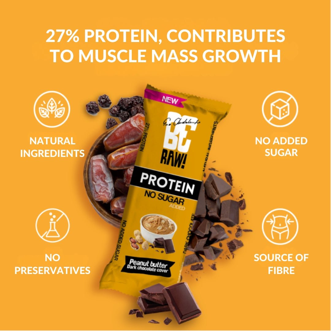 Protein 27% Bar - Peanut Butter dark chocolate cover 40g x15