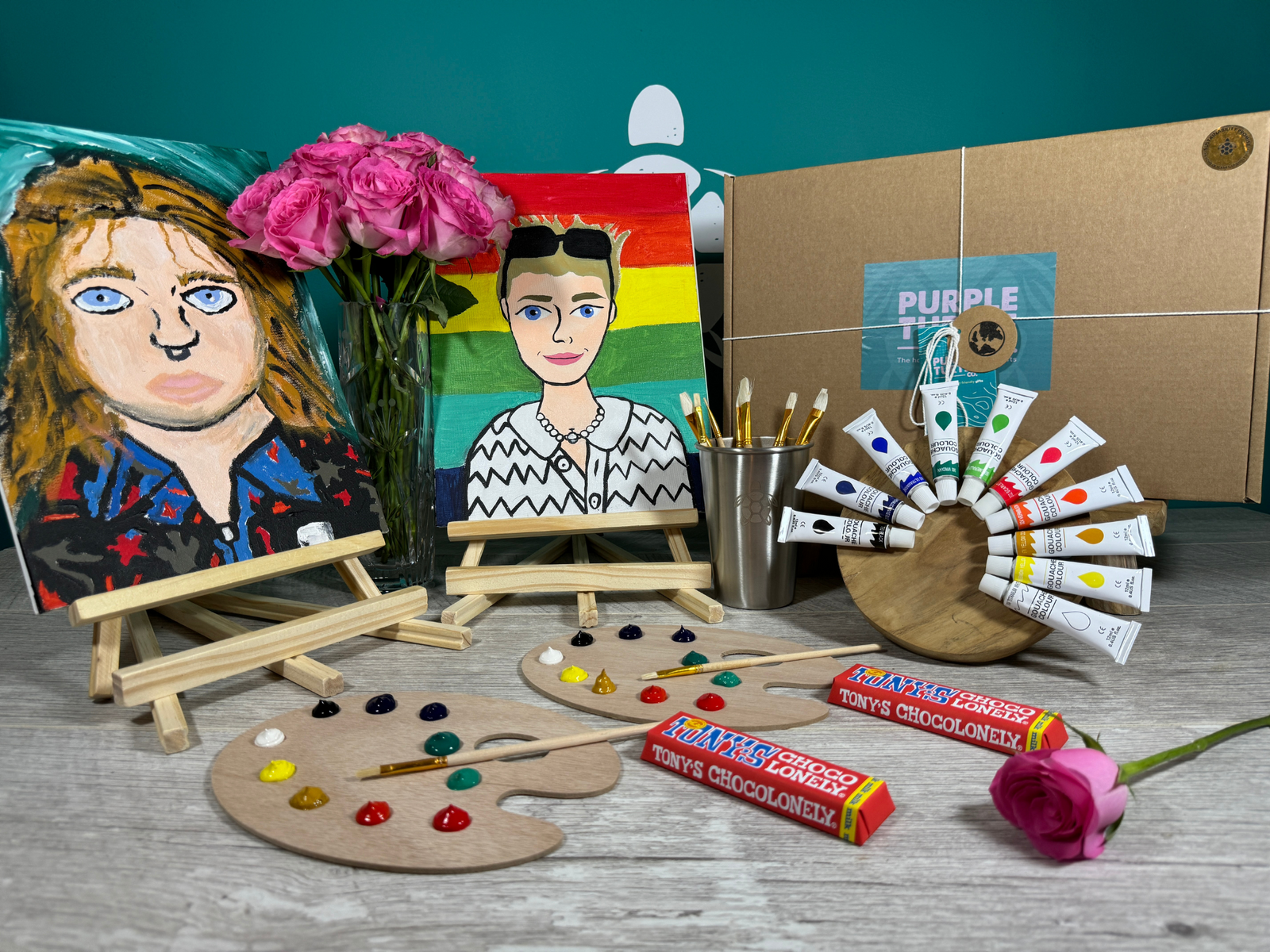 Paint My Partner Date Night Gift Set