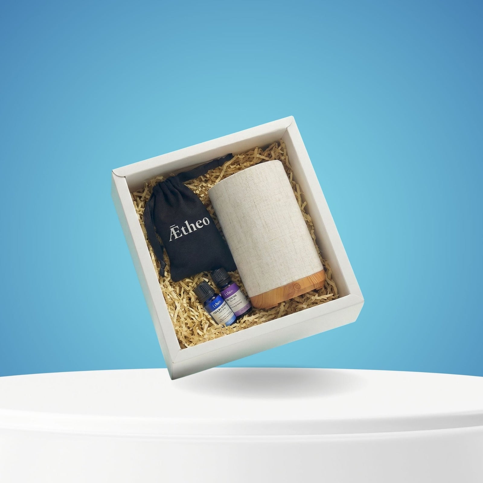 Tranquil Sleep Gift Set – Fabric USB Diffuser with Lavender & DreamHaven Oils