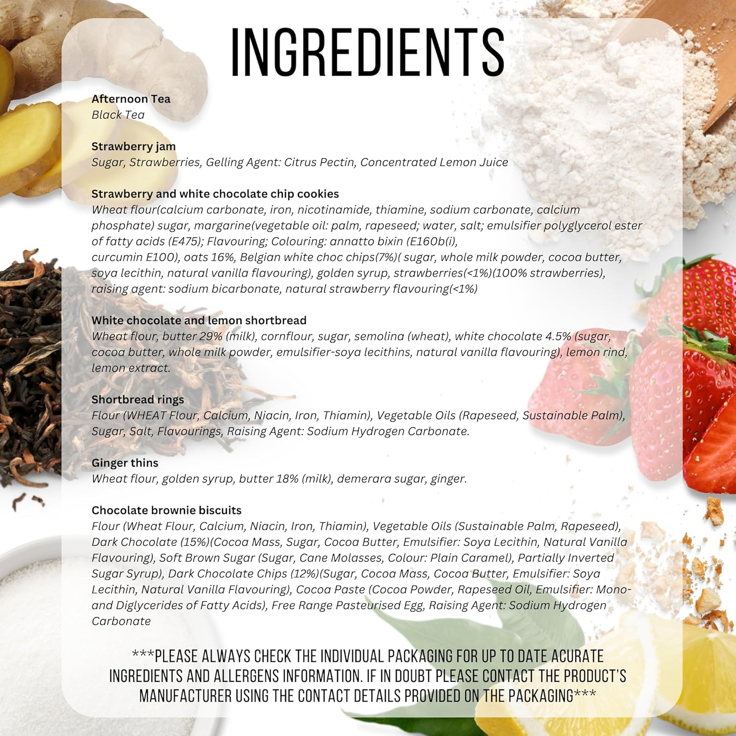 Afternoon Tea Hamper Gift with Biscuits, Cookies, Shortbread, Jam & Tea - For New Home, Birthday, Anniversary, Thank you Hampers, Couple Gifts or any Celebrations by The Hamper Fairy