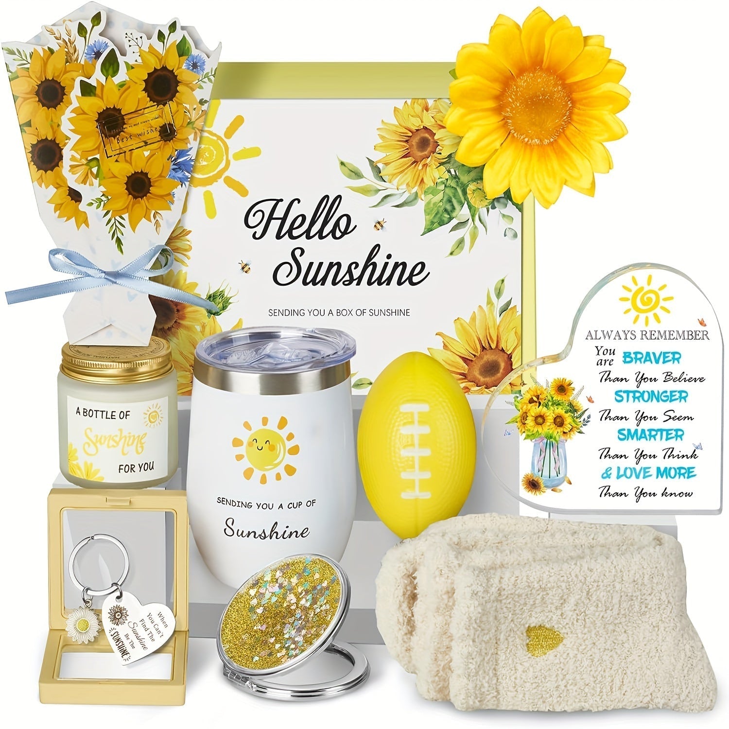 Sunflower Stainless Steel Cup Gift Set
