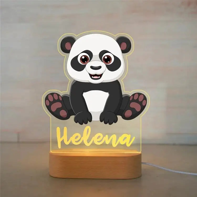 Children Animal Night Light with Custom Name