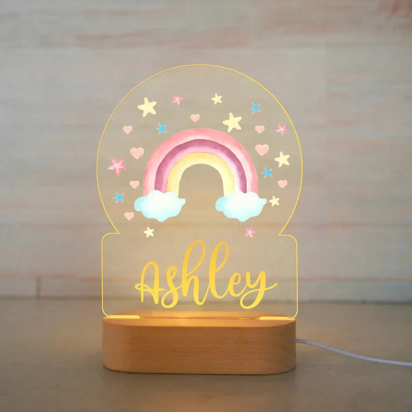 Children Animal Night Light with Custom Name