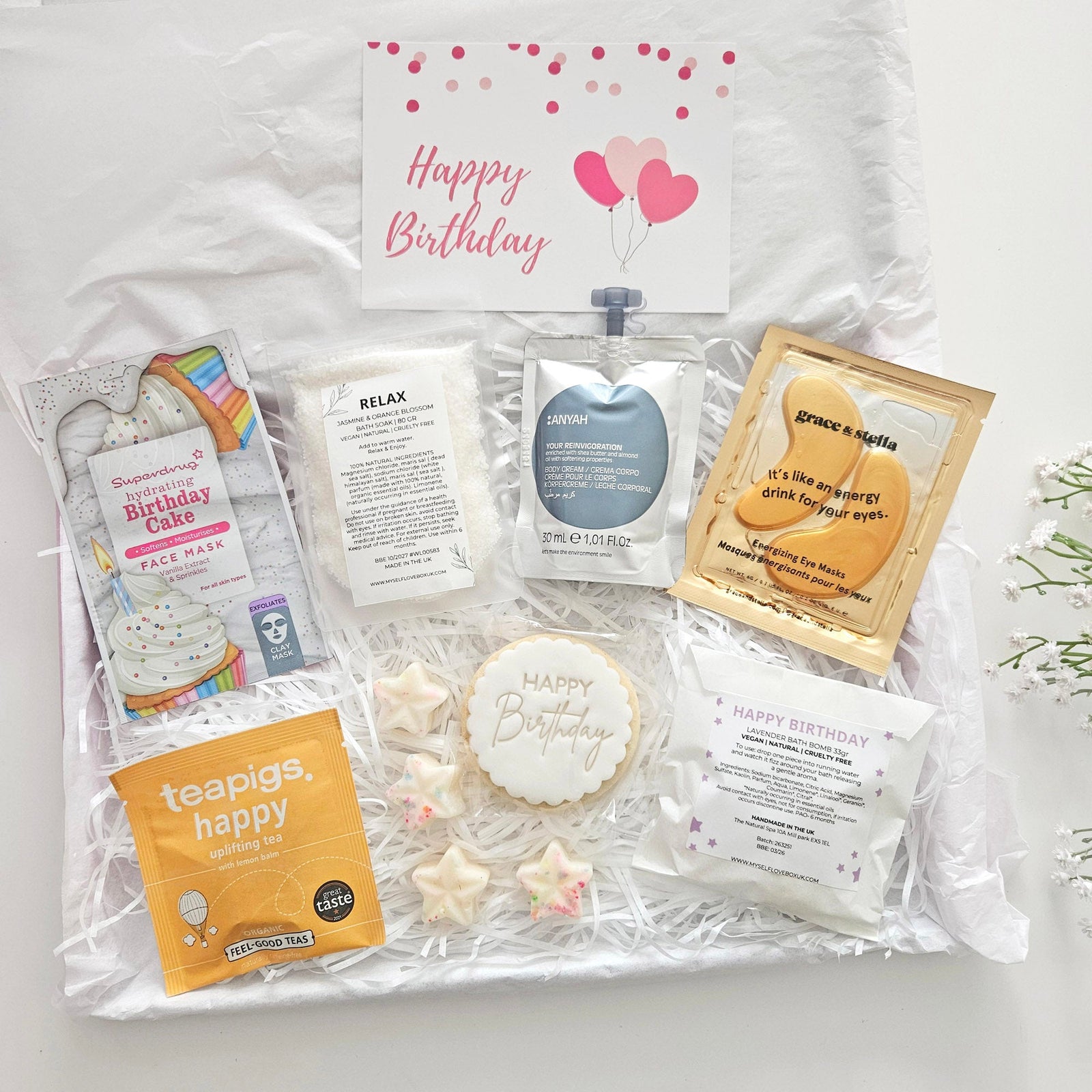 BIRTHDAY PAMPER HAMPER | LETTERBOX GIFTS