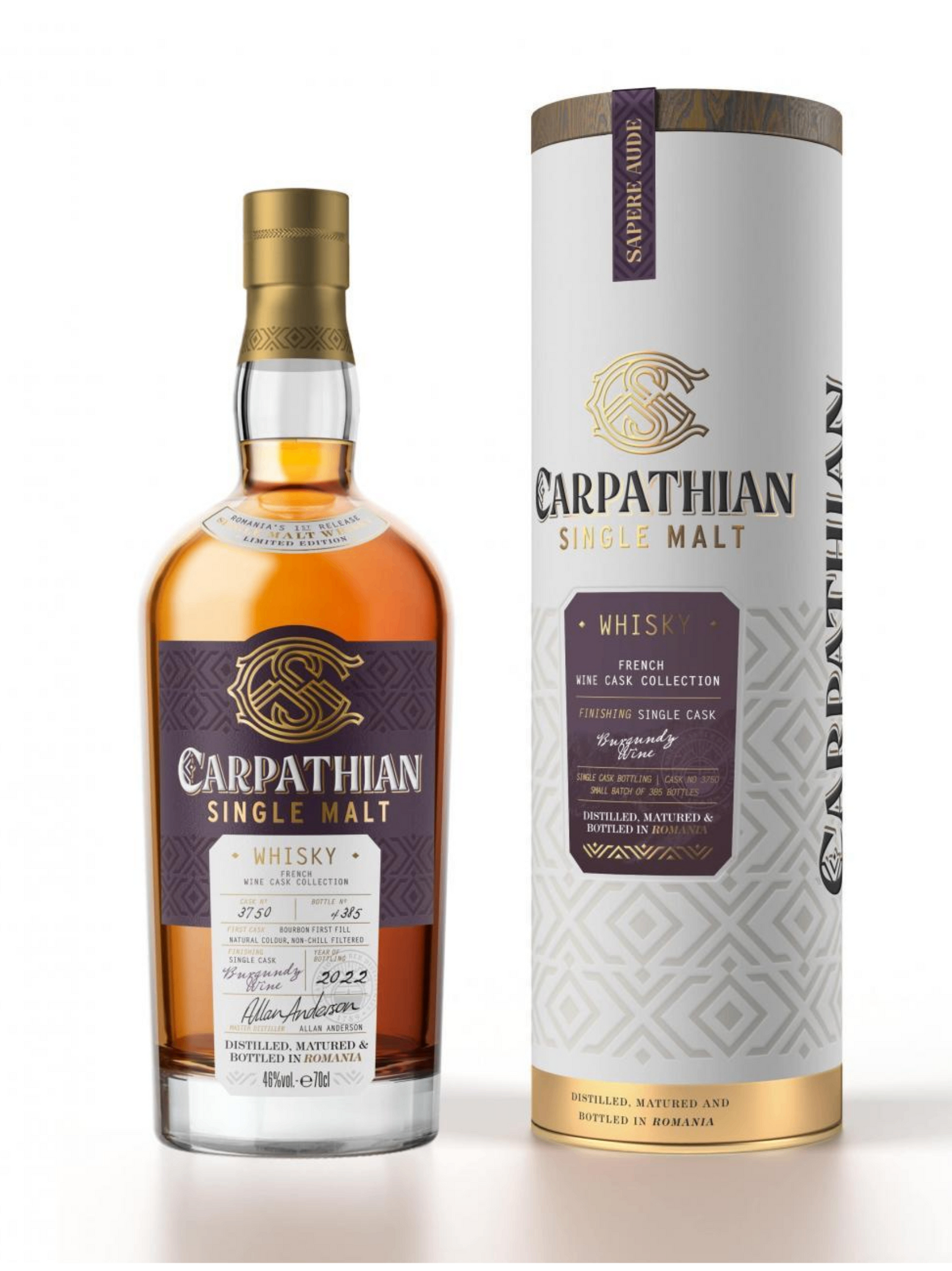 Carpathian Burgundy Single Malt Whisky 700ml 46% ABV