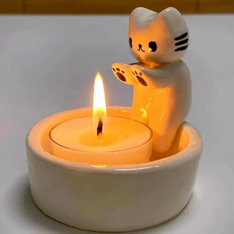 Cat Shaped Aromatherapy Candle Holder