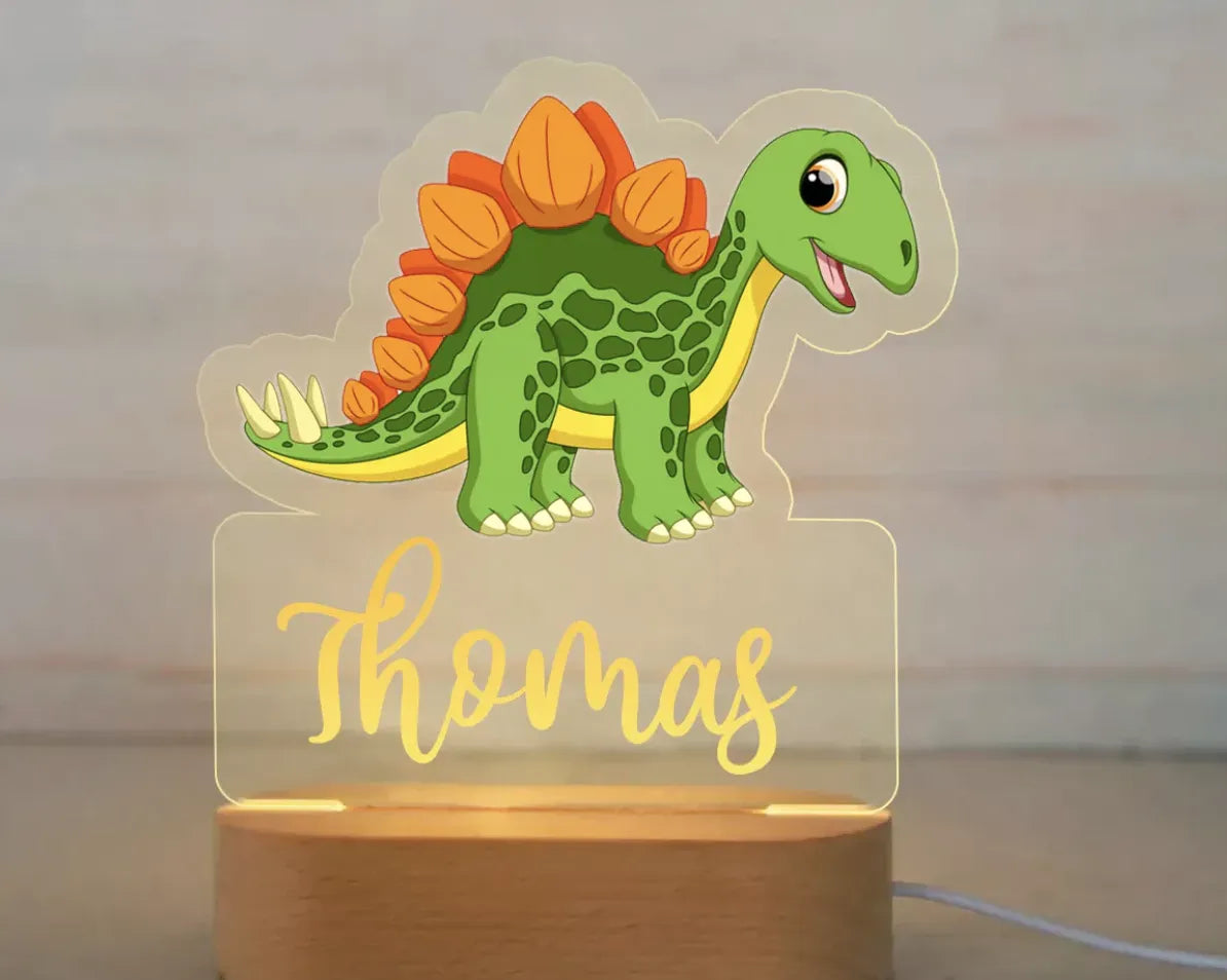 Children Animal Night Light with Custom Name