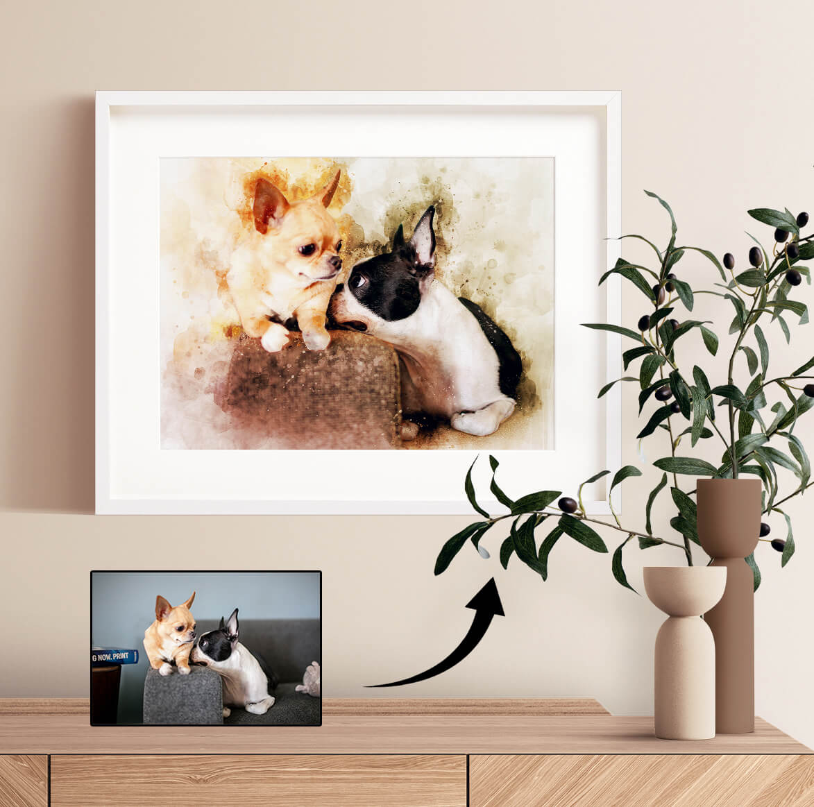 Watercolour Pet Portrait