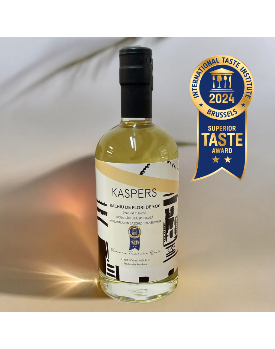 Kaspers Artisanal Elderflower Schnapps (Rachiu flori de soc) 500ml