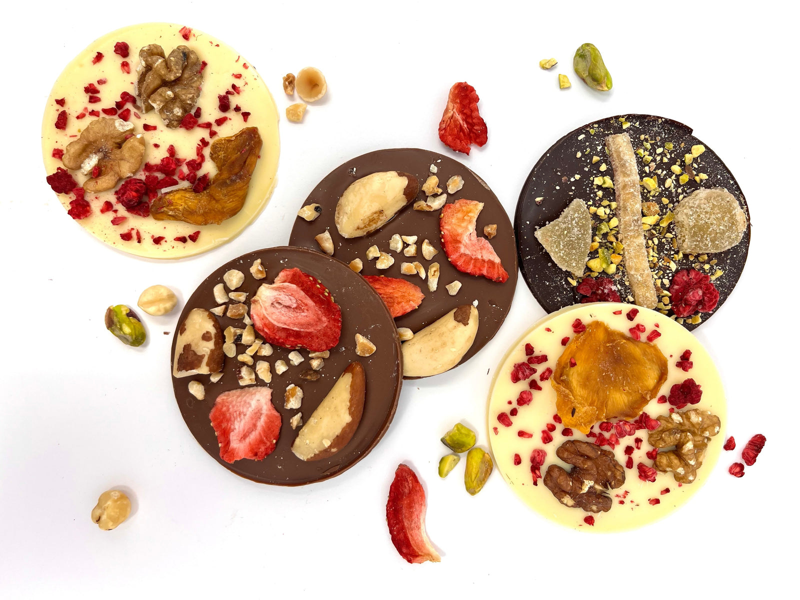 New Giant Mendiants in Dark Chocolate