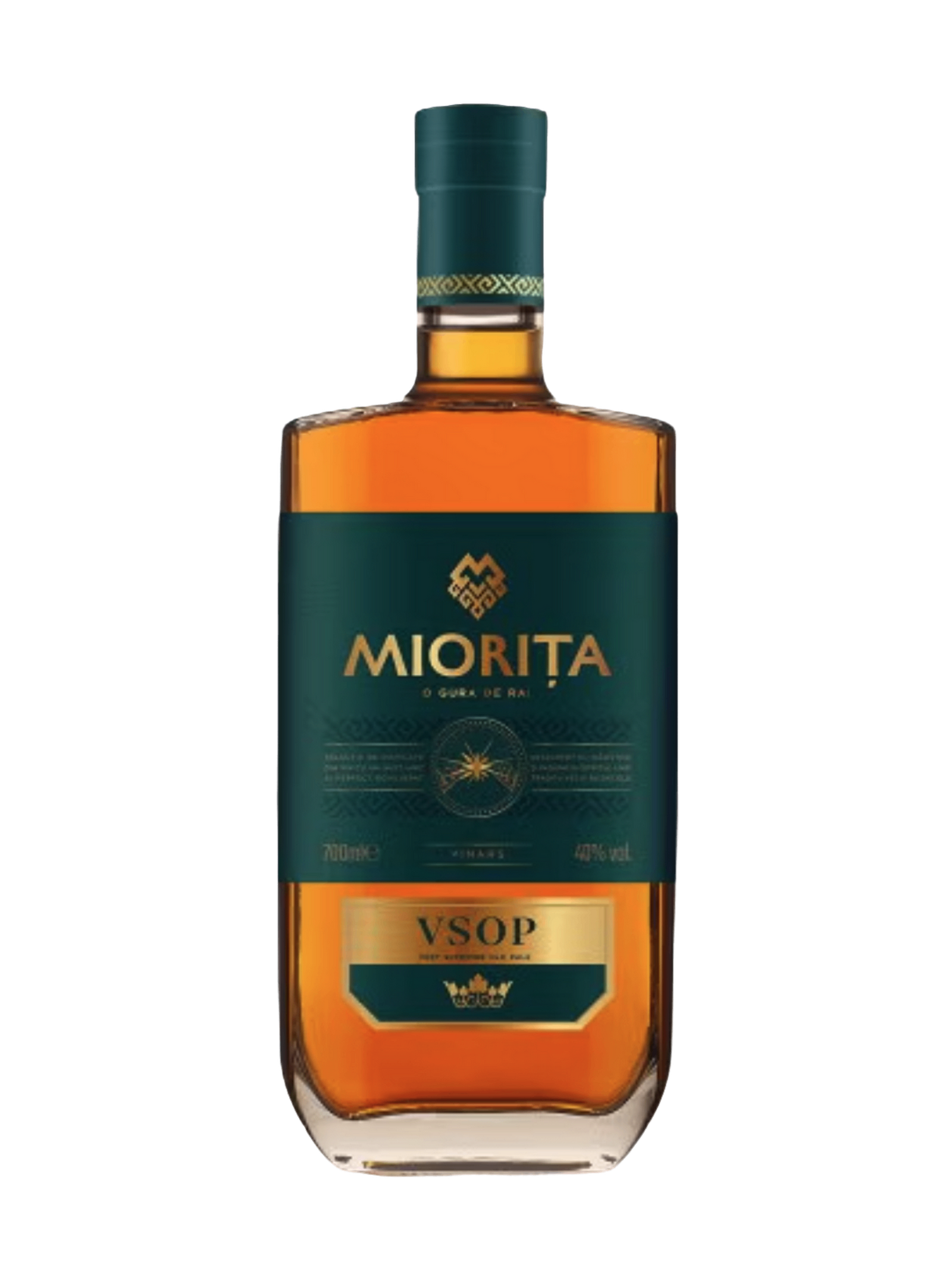 Miorita VSOP Brandy (Cognac / Coniac / Vinars) Aged 5 years with 2 branded glasses 700ml