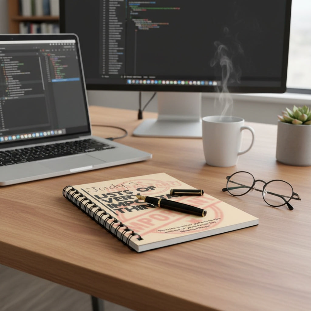 Personalised Notebook - "Lists of Very Important Things"