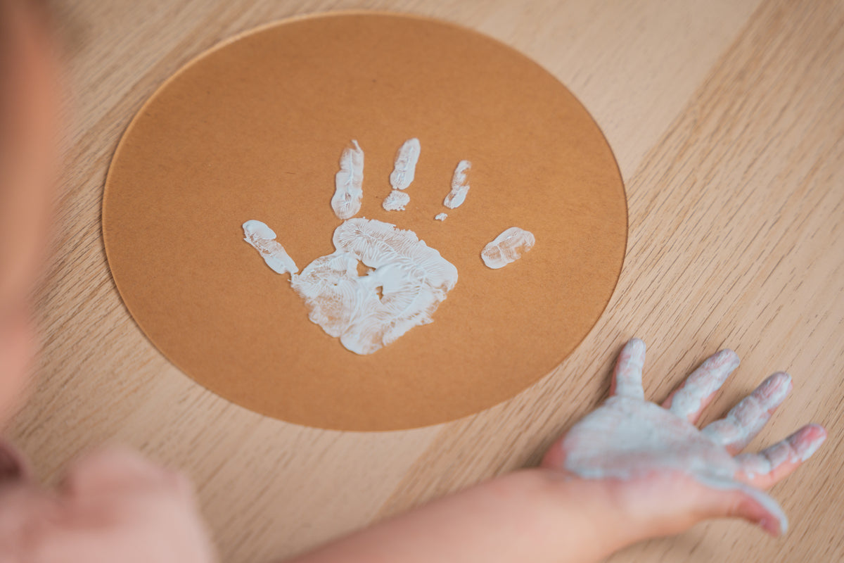 Petit Artichaut Acrylic Family Hand Print Keepsake