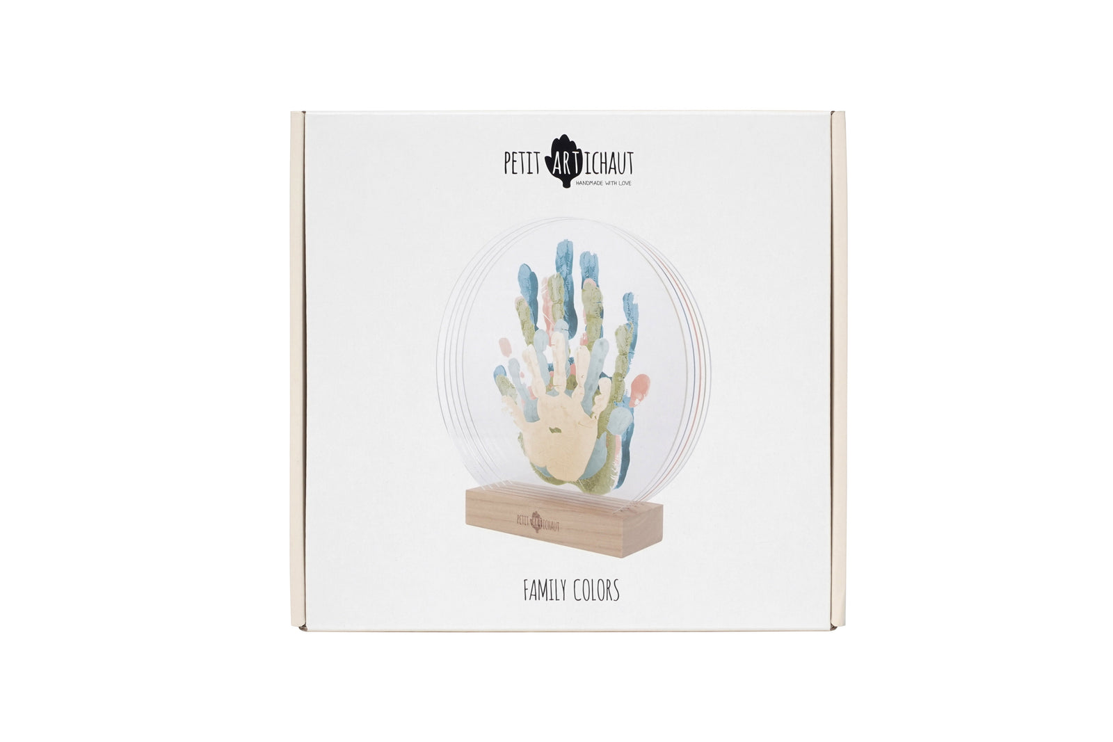 Petit Artichaut Acrylic Family Hand Print Keepsake