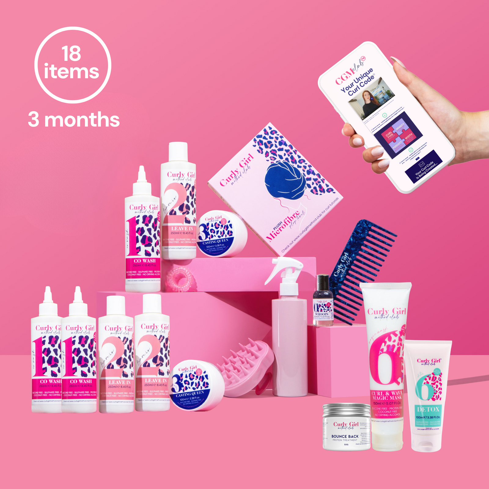 Wavy + Curly Girl Method Starter Kit + Treatments