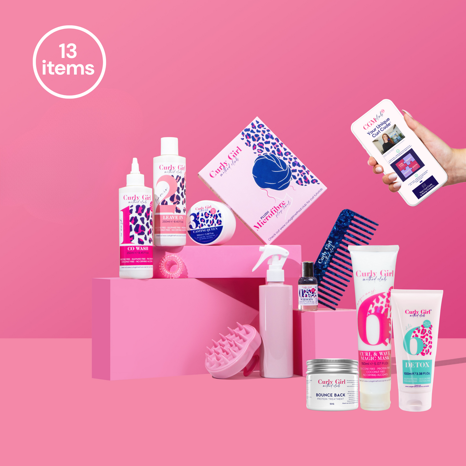 Wavy + Curly Girl Method Starter Kit + Treatments