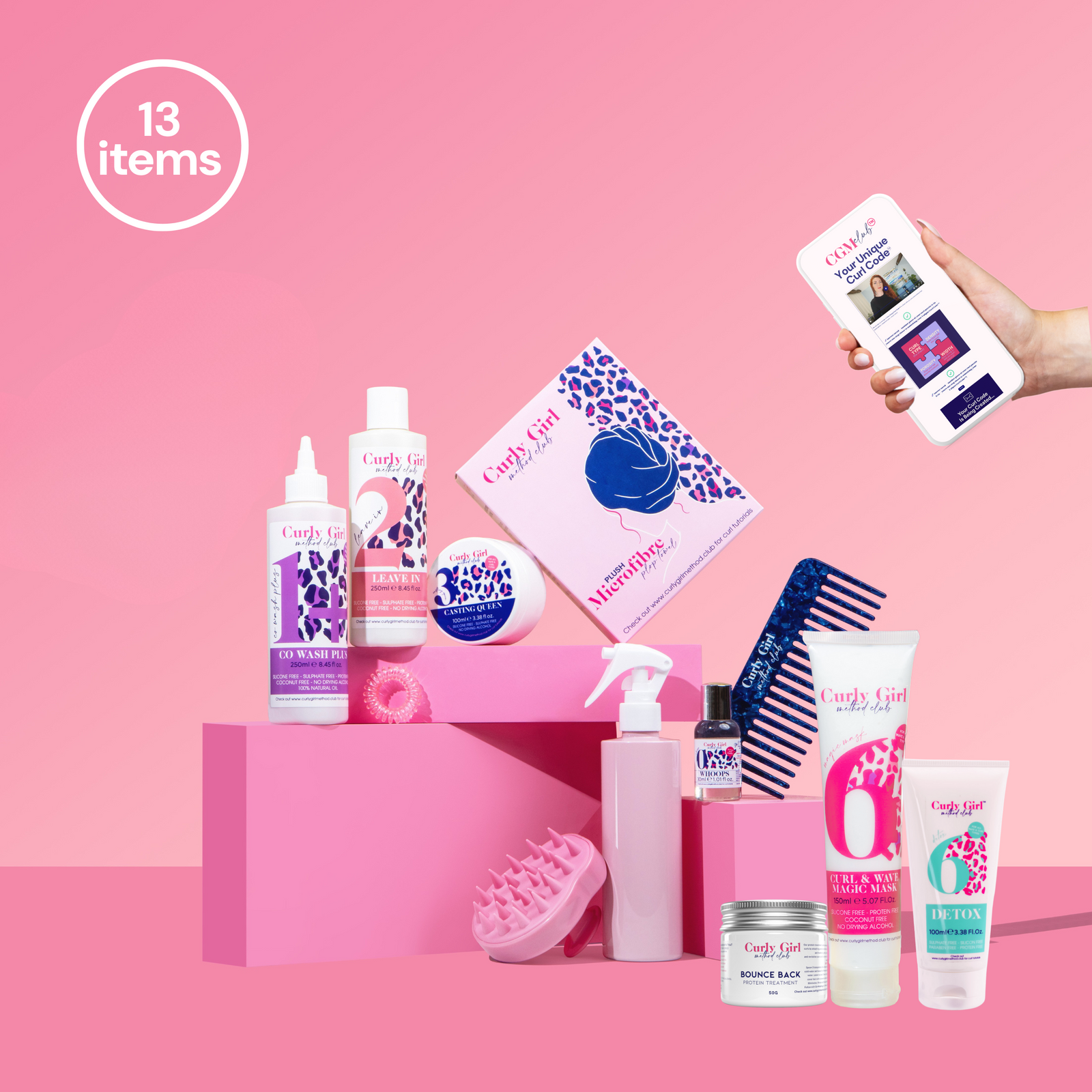 Wavy + Curly Girl Method Starter Kit + Treatments