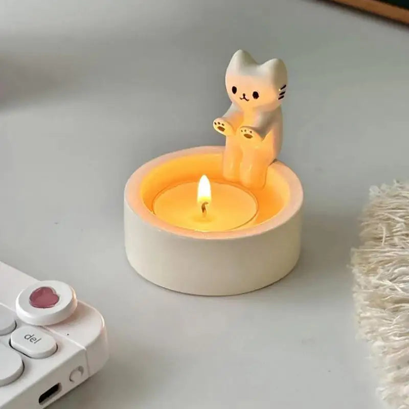 Cat Shaped Aromatherapy Candle Holder