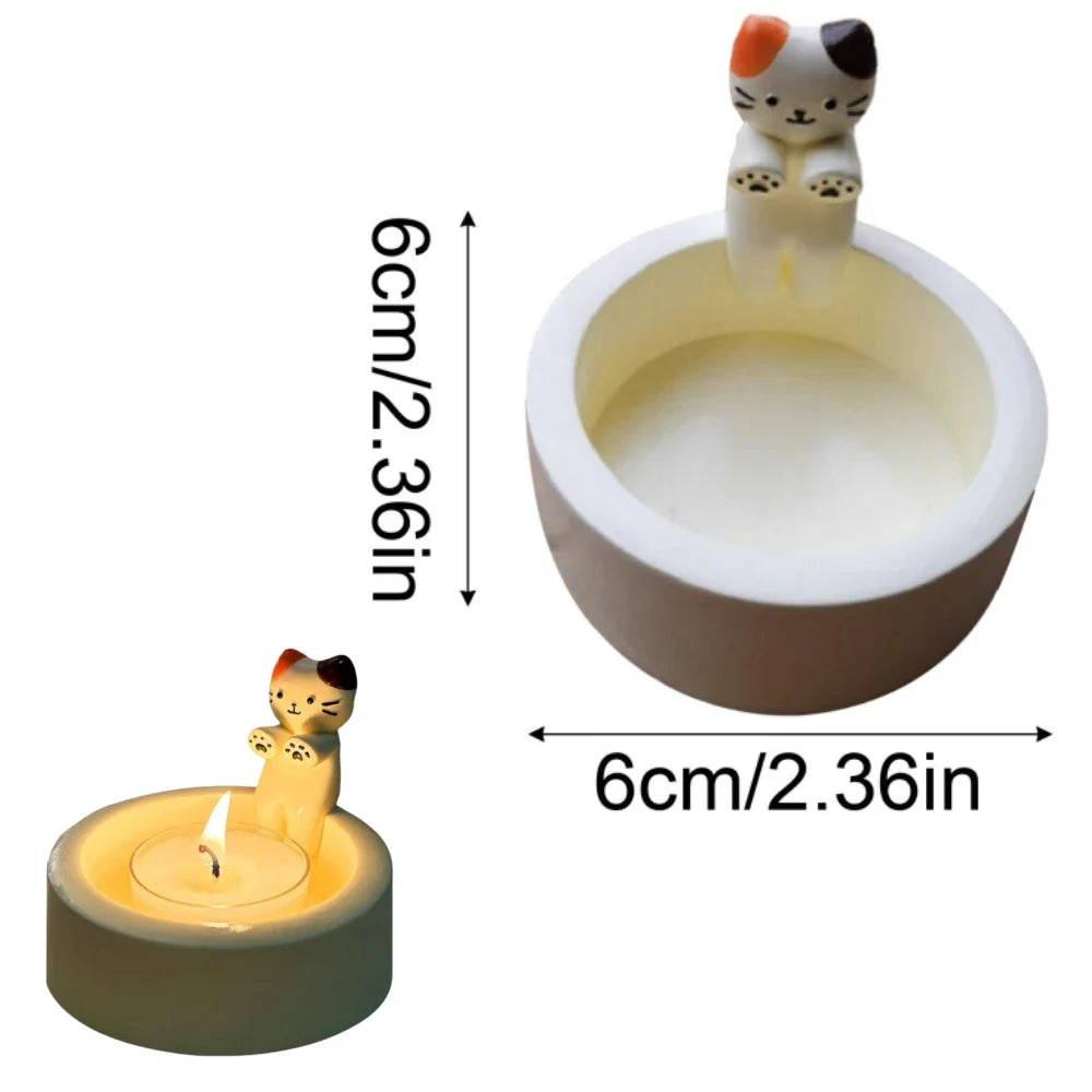 Cat Shaped Aromatherapy Candle Holder
