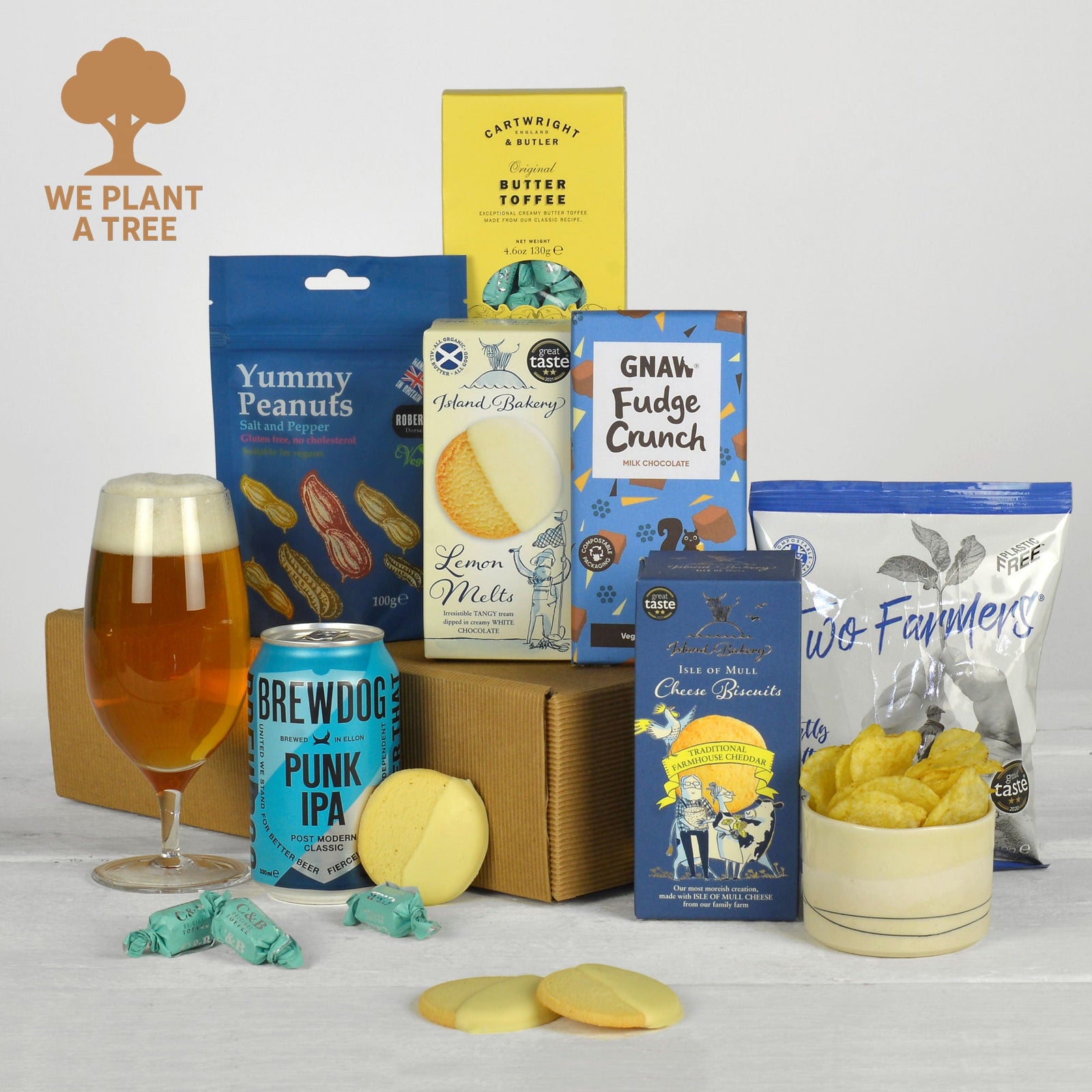 Sustainable Beer and Snacks Gift Box