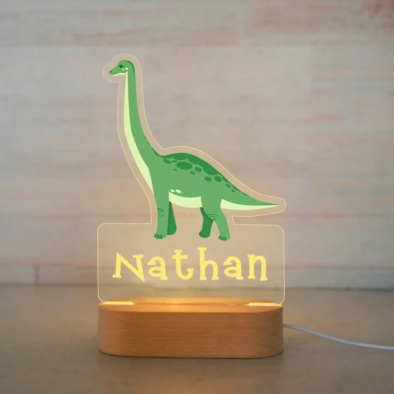 Children Animal Night Light with Custom Name
