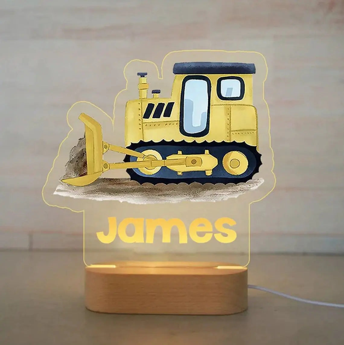Children Animal Night Light with Custom Name