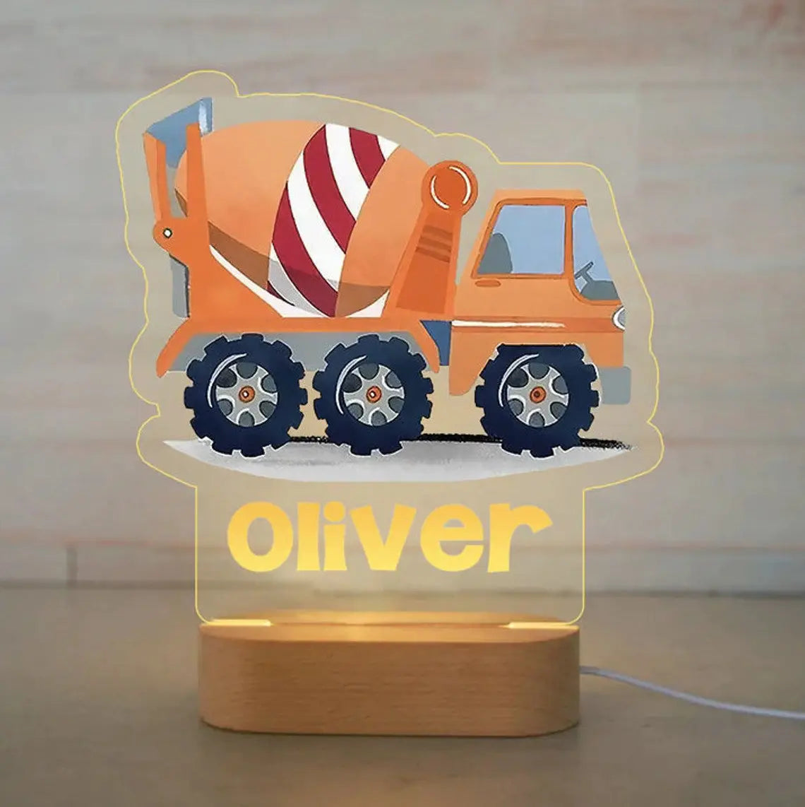 Children Animal Night Light with Custom Name