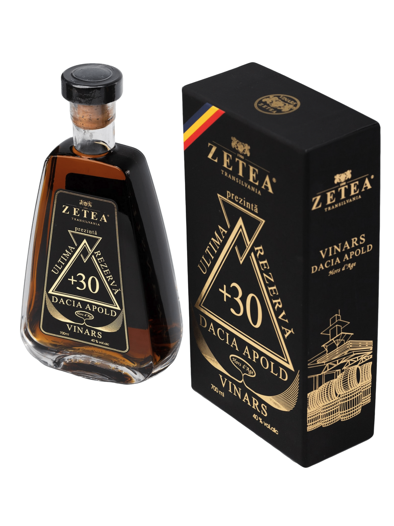 Zetea Ultima Rezerva (Last Reserve) Dacia Apold Hors D'Age Brandy (Cognac / Coniac / Vinars) 700ml