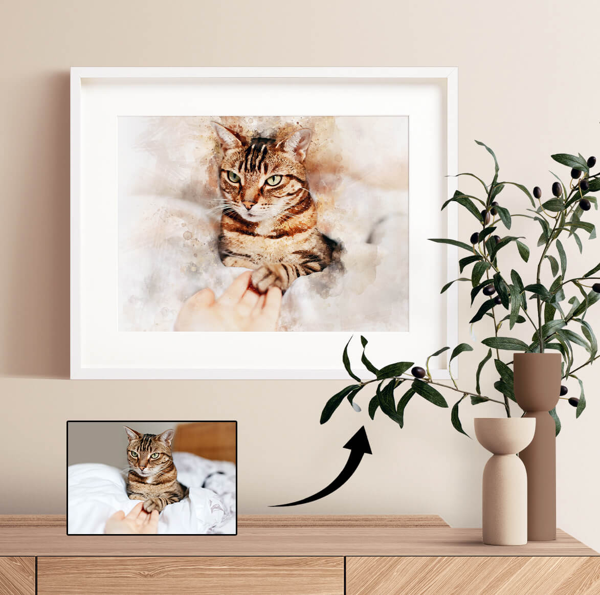 Watercolour Pet Portrait