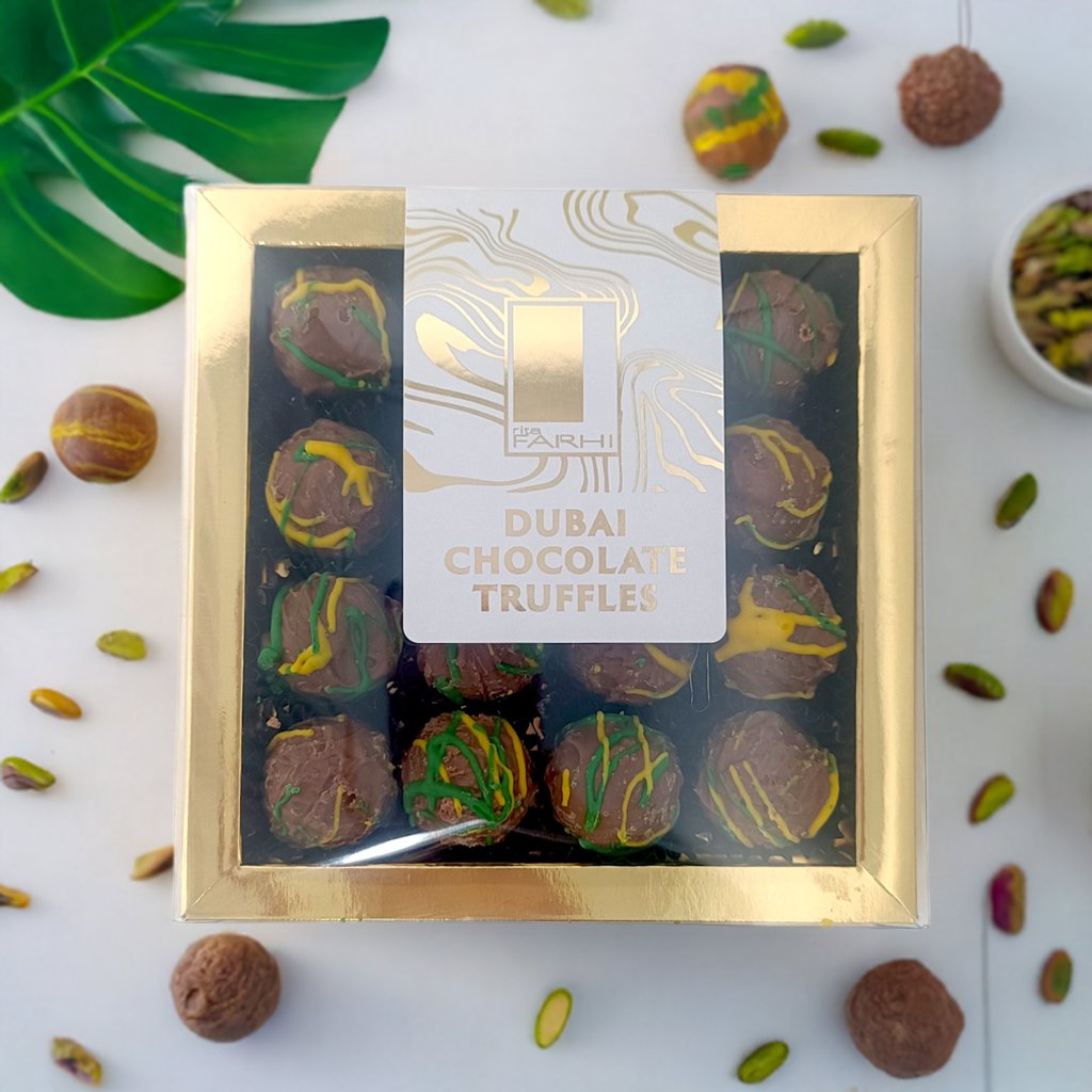 Dubai Chocolate Truffles in Luxury Gift Box, 192g