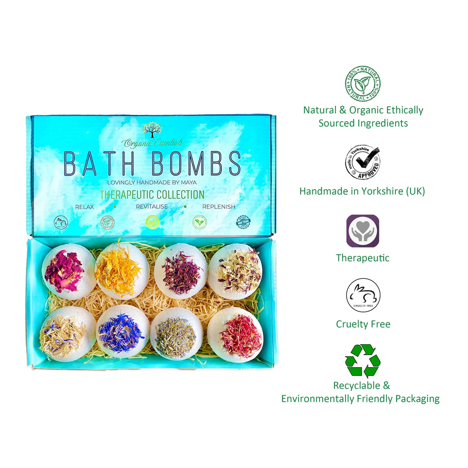 Luxury Therapeutic 'Purity' Bath Bomb Gift Set
