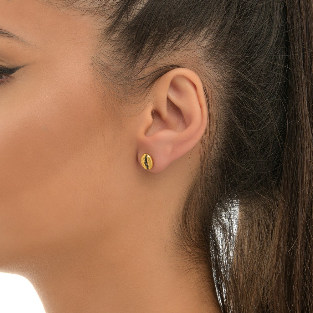 Silver Coffee Necklace, Coffee Bean Gift, Sterling Silver Jewelry, Silver Necklace, Silver Pendant, Coffee Bean Charm, Unique Gift Idea