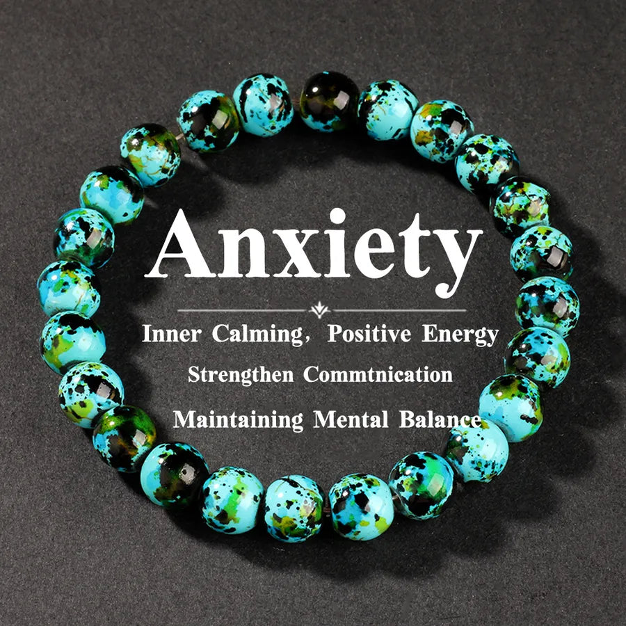 Natural Stone Bracelet Turquoise Color Fashion Bracelet for Men and Women High-Quality Single Product  Xiyin Hot Selling Supply Wholesale